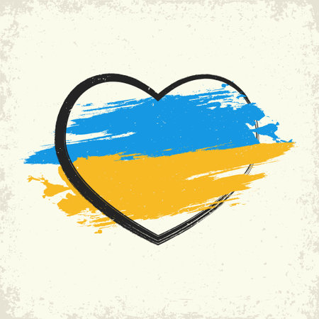 Ukrainian patriotic symbol of national resistanceのイラスト素材