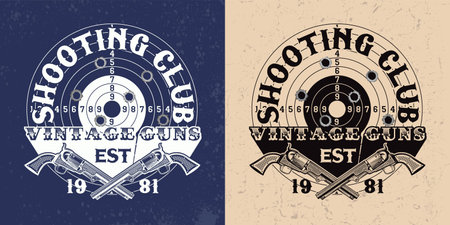 Vintage wild west tee shirt printのイラスト素材