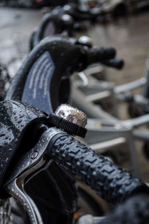 part of a bike with drops, closeupの写真素材