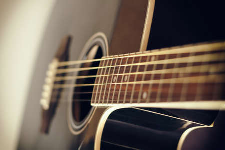 black acoustic guitar