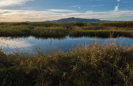 landscape mountains and water Europeの写真素材