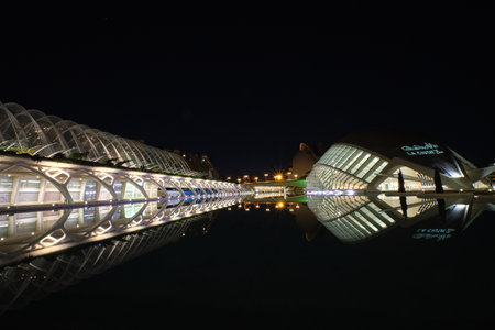 cityscape city of science and art valencia 30-08-2023のeditorial素材