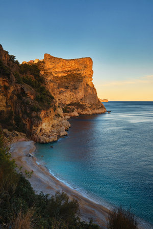 panoramic view of the sea bayの写真素材