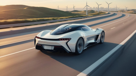 futuristic luxury eco-friendly carの素材