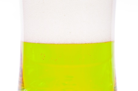 Light beer. Photo pour beer into a glassの写真素材