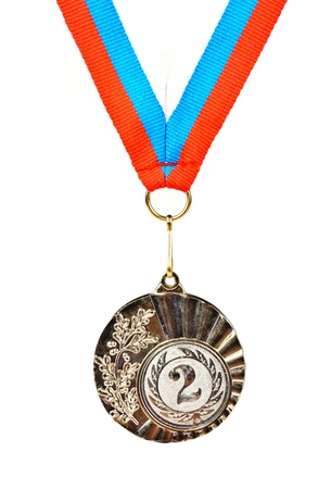 Sports Medal. Photos isolated on white backgroundの写真素材