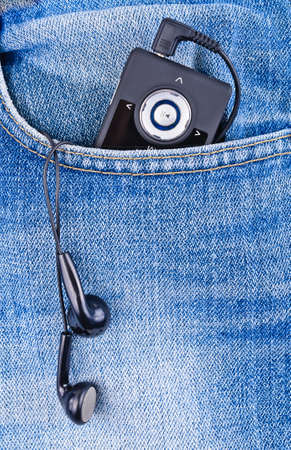 The player in your pocket jeans. Photo Close-upの写真素材