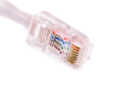 Electronic connector on the cable. 