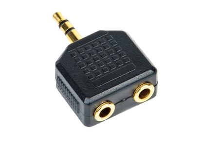 Electronic connector on the cable.