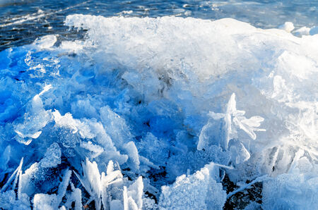 Patterns on ice. Photo for microstock