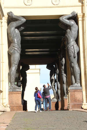 Atlantes in hermitage .Saints-Petersburgのeditorial素材