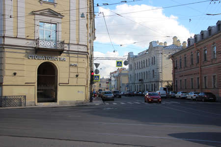 view in street Saints-Petersburgのeditorial素材
