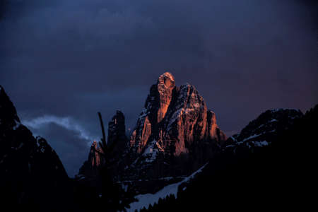 View to Mounts. Dolomite alps