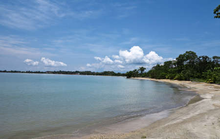 Beach in Isla Colon Panamaの写真素材