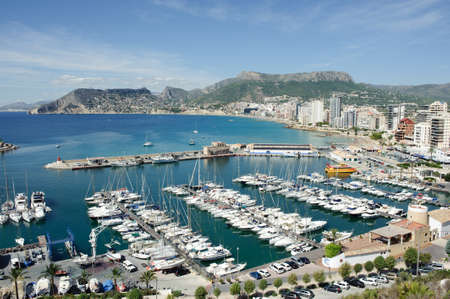 Aerial view of Calpe, Alicanteのeditorial素材