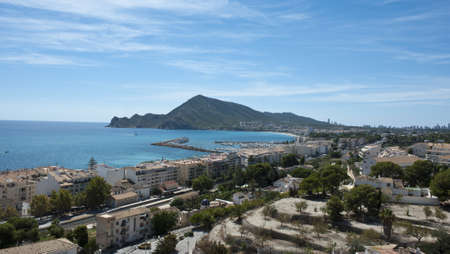 Aerial view of Altea, Alicante の写真素材