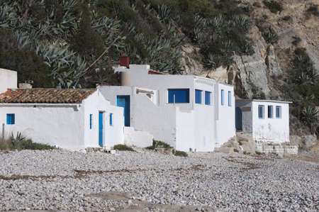 Mediterranean houses in Cala Granadella, Javea  Spain の写真素材