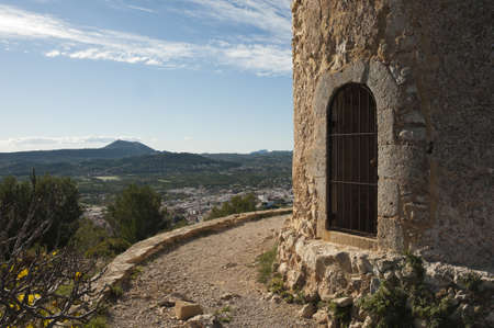 Ancient windmill in Javea, Spainの写真素材