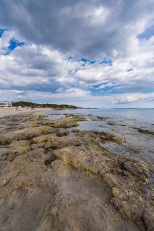 Salinas beach in Ibiza, Spain
