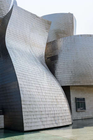 BILBAO, SPAIN - JULY 19  The Guggenheim Museum in Bilbao, Spain, on July 19, 2013  The Guggenheim is a museum of modern and contemporary art designed by Canadian-American architect Frank Gehry のeditorial素材