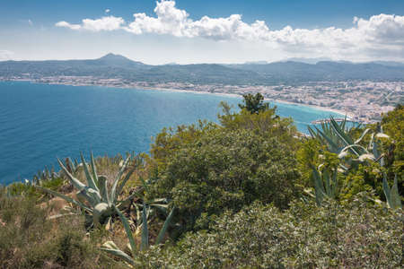 Views of Javea town from San Antonio Cape, Spain の写真素材
