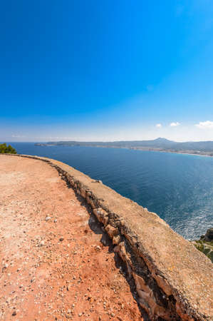 Views of Javea town from San Antonio Cape, Spain の写真素材