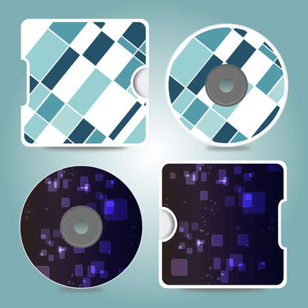 Compact disc different designs vector coverのイラスト素材
