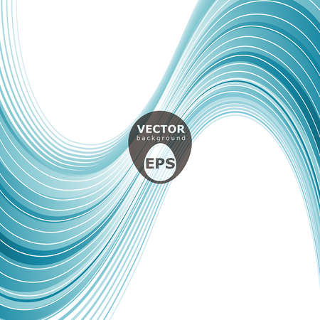 Blue waves abstract vector backgroundのイラスト素材