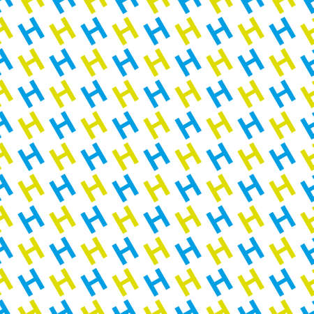 pattern made with the letter Hのイラスト素材