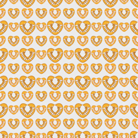 Saint valentine's deco vector patternのイラスト素材