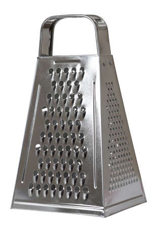Closeup of grater isolated on white の写真素材