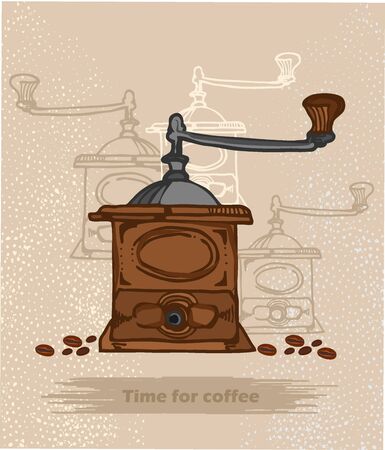 antique coffeeのイラスト素材