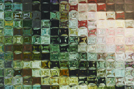 Aesthetic background with patterned glass texture