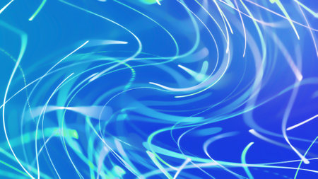 Blue light effect wallpaper