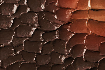 Chocolate frosting texture background close-upの写真素材