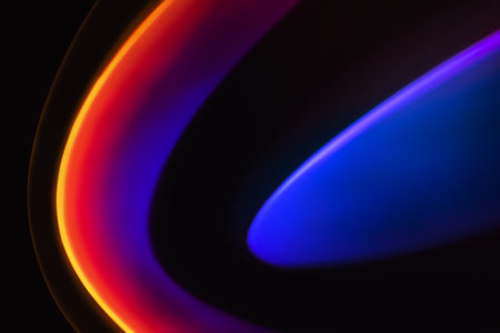 Colorful abstract background with neon led light