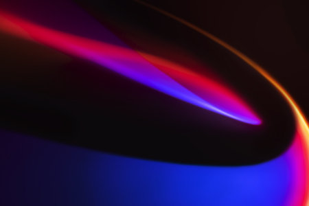 Colorful abstract background with neon led light