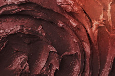 Purple frosting texture background close-upの写真素材