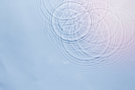 Water ripple texture background, blue designの写真素材