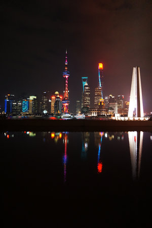 City at night.の写真素材