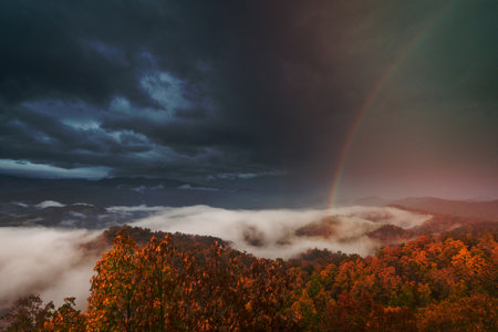 Foothills Parkway during Autumn