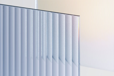 Aesthetic background with patterned glass texture