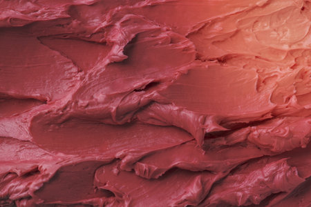 Pink frosting texture background close-up