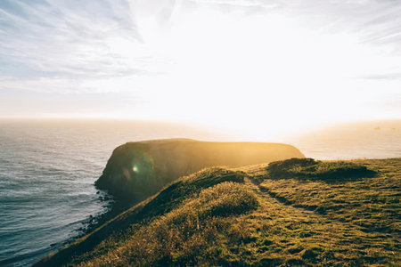 Cliffs of Moher at sunset, County Clare, Ireland.