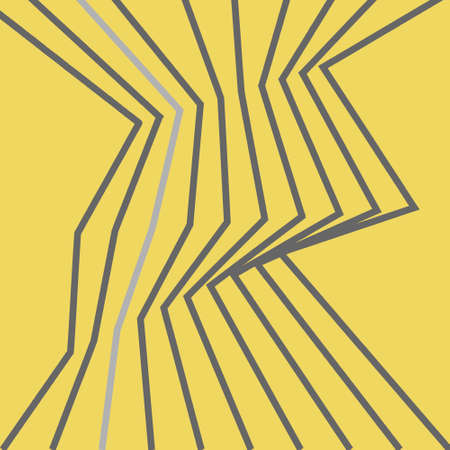 digital abstract striped vector line pattern in perspective black and white straight corner zigzagsのイラスト素材