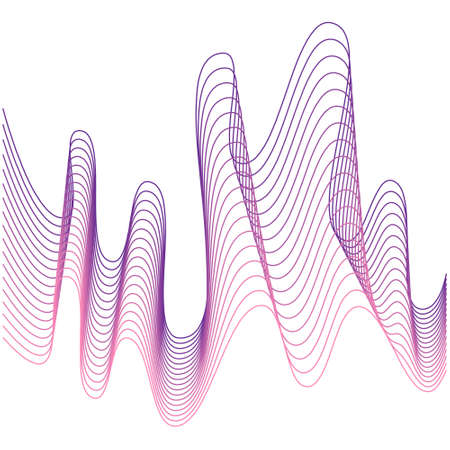 abstract pattern colored waves spectrum gradient transition transparent vibration digital background