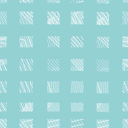 squares vector pattern red blue color structural digital illustration strict order cage stripes dashes flourish doodle irregular abstraction shape backgroundのイラスト素材