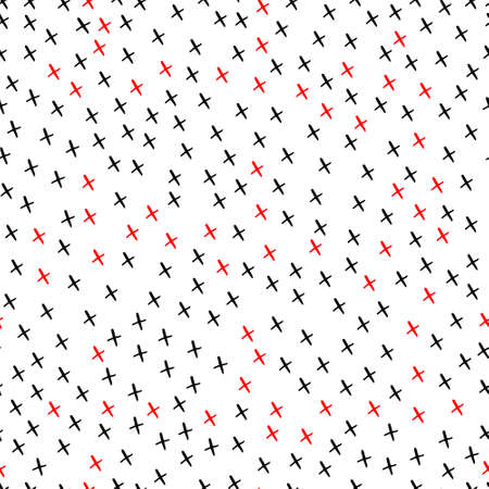 vector seamless pattern irregular crosses x on a background