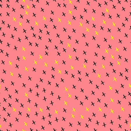 vector seamless pattern irregular crosses x on a backgroundのイラスト素材