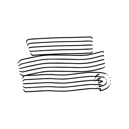 Vector grunge texture of horizontal hand drawn lines. Abstract lines black simple style doodle presentation background templateのイラスト素材